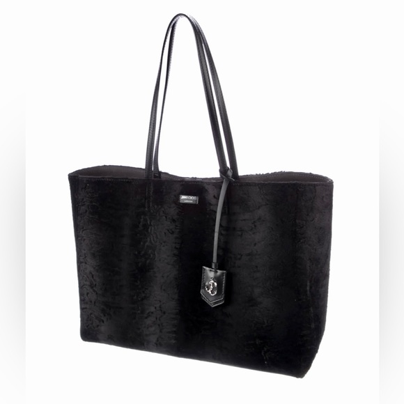 JIMMY CHOO  Nine2Five Calf Hair & Leather  Tote Bag - Picture 3 of 8
